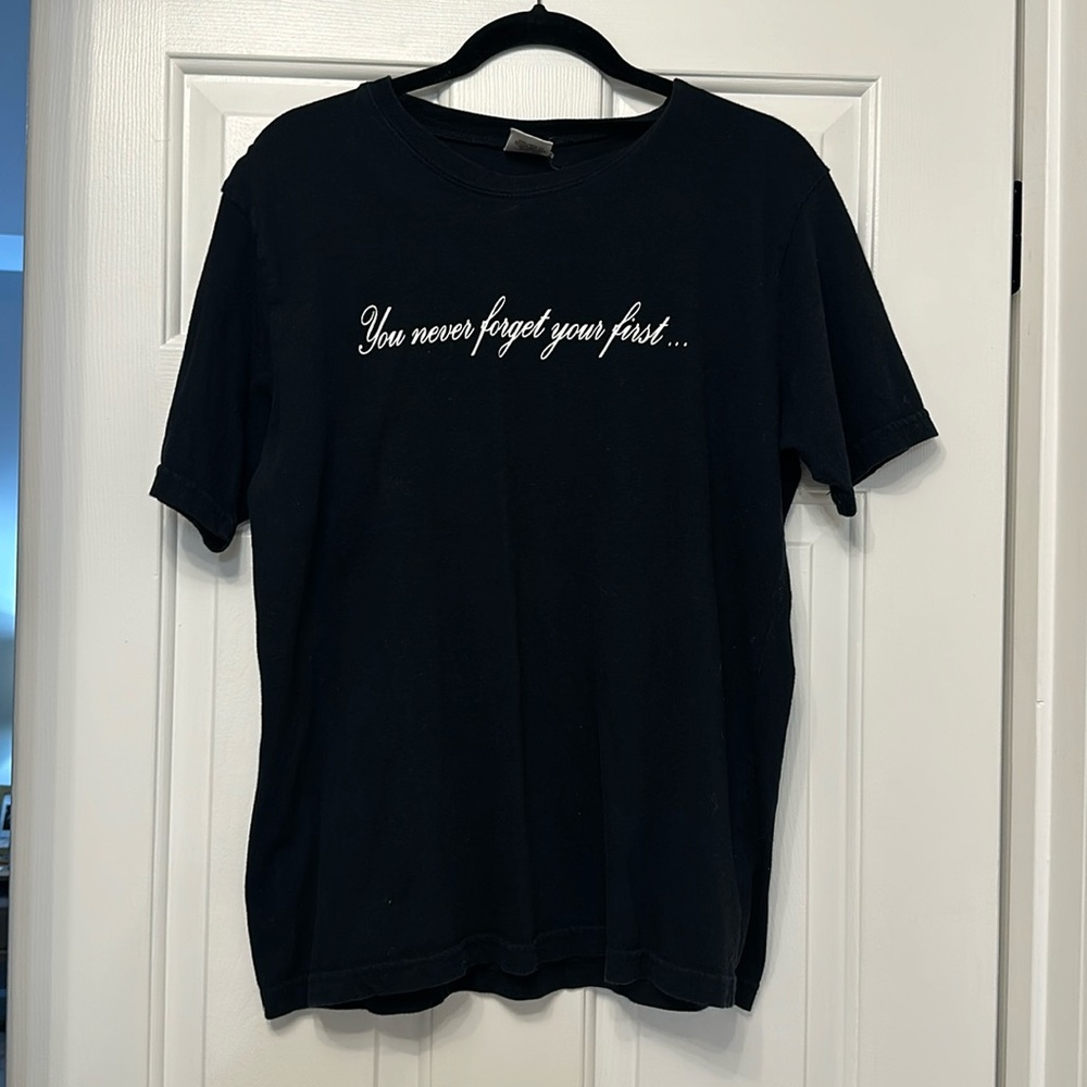 Vintage Womens KISS "You Never Forget Your First..." Tshirt Large USA NEW 2006